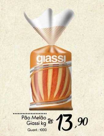 Giassi Supermercados Pão Melão Giassi oferta