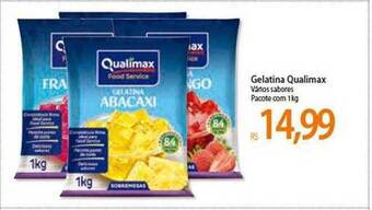Atacadão Gelatina Qualimax Vários Sabores Pacote Com 1kg oferta