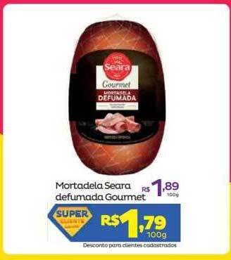 Super Lagoa Mortadela Seara Defumada Gourmet oferta
