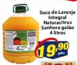 Vencedor Atacadista Suco de Laranja Integral Naturacitrus Senhora galao 4L oferta
