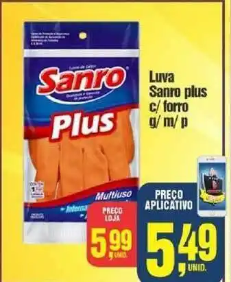 CoopBom Luva Sanro Plus C Forro oferta