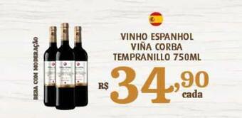 Bahamas Supermercados Vinho Espanhol Viña Corba Tempranillo 750ml oferta