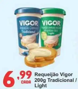 Rede Super Compras Requeijão Vigor Tradicional Light 200gr oferta