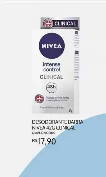 Bistek Supermercados Desodorante Barra Nivea Clinical oferta