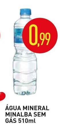 Calvo Atacadista Agua Mineral Minalba sem gas 510ml oferta