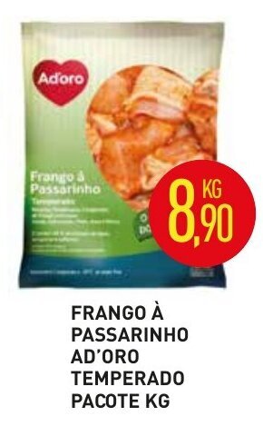 Frango a Passarinho Ad'Oro Temperado pacote 1kg