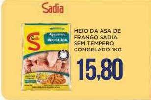 Apoio Mineiro Meio Da Asa De Frango Sadia Sem Tempero Congelado oferta