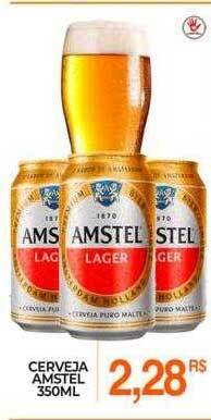 Mercadão Atacadista Cerveja Amstel oferta
