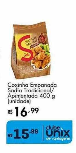 Supermercados Imperatriz Coxinha Empanada Sadia Tradicional Apimentada oferta