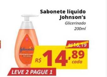 Supermercados Baklizi Sabonete Líquido Johnson's Leve 2 Pague 1 oferta