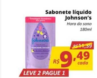 Supermercados Baklizi Sabonete Líquido Johnson's Leve 2 Pague 1 oferta
