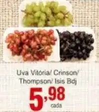 Rossi Supermercado Uva Vitoria/ Crimson/ Thompson/ Isis Bdj oferta