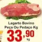Rossi Supermercado Lagarto Bovino Peca ou Pedaco 1kg oferta