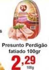 Rossi Supermercado Presunto Perdigao Fatiada 100g oferta