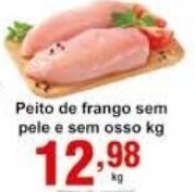 Rossi Supermercado Peito de Frango sem pele e sem osso 1kg oferta