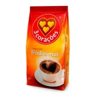 Super Nosso Café em pó 3 corações tradicional 250g oferta