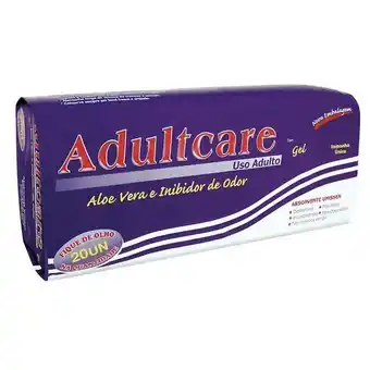 Absorvente geriátrico adultcare unissex com 20 unidades