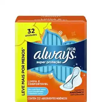 Absorvente always super protecao seca com abas com 32