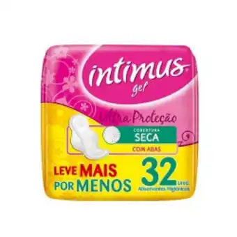 Nordestão Absorvente externo intimus tripla proteção seca c/abas - 32 unidades oferta