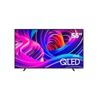 Sipolatti Smart tv samsung 55" qled 4k q60b 2022 design air slim, processador quantum lite, base ajustável, controle remoto único oferta