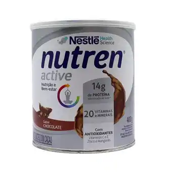 Composto lácteo nutren active sabor chocolate com 400g