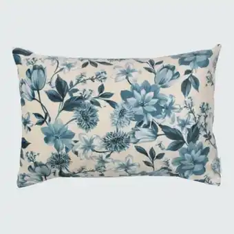 Capa de almofada retangular veludo malu floral 30cm x 45cm