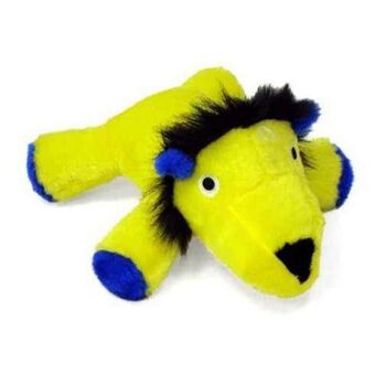 Brinquedo chalesco para cães pelúcia leão amarelo