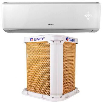Ar condicionado split hi wall gree g-top 9.000 btus timer frio