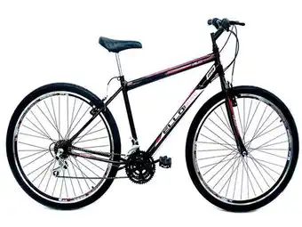 Bicicleta aro 29 aro aero velox preta/vermelho - ello bike