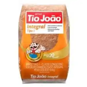 Mega Box Arroz integral tio joão 1 kg oferta