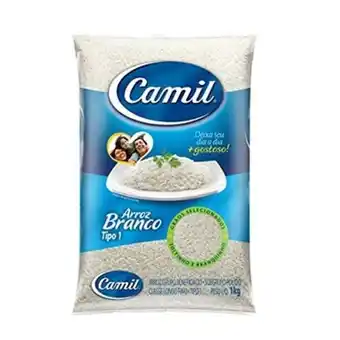 Serrano Supermercado Arroz branco tipo 1 camil pacote 1kg oferta