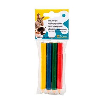 Brinquedo para roedores ferplast lápis - cores sortidas