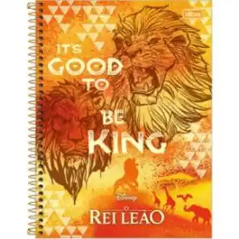 Caderno tilibra rei leão diversos 10 matérias 160 folhas