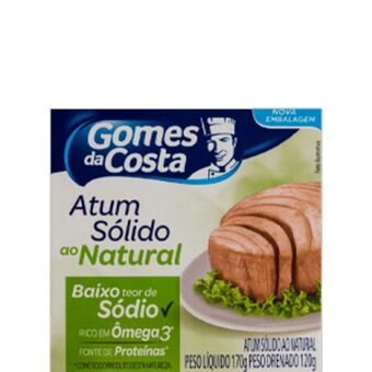 Extrabom Supermercados Atum sólido ao natural baixo teor de sódio gomes da costa 170g oferta