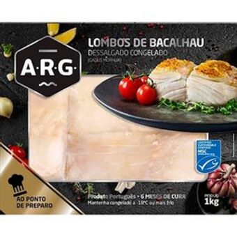 Lombo bacalhau gadus morhua arg dessalgado congelado 1kg