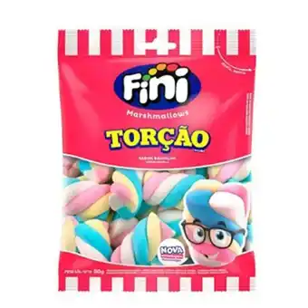 Marshmallow fini torção pacote 80g
