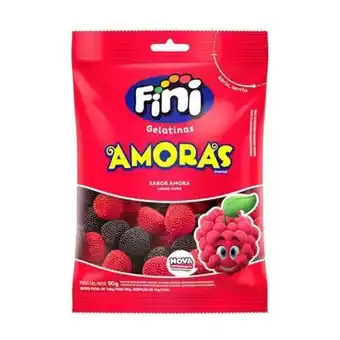 Bala fini gelatinas amoras embalagem 90g