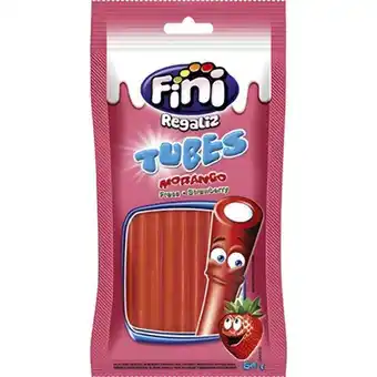 Bala de gelatina tubes de morango fini 80g