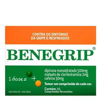 Antigripal benegrip 20 comprimidos