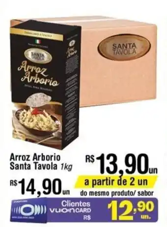 Fort Atacadista Arroz Arborio Santa Tavola 1kg oferta