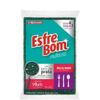 Esponja bettanin esfrebom antibacteriana com 4
