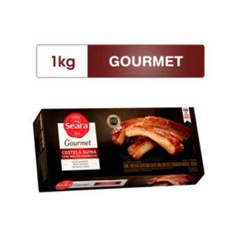 Big Box Costela suína com molho barbecue seara gourmet 1kg oferta