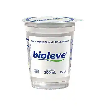 Água mineral bioleve copo 200ml