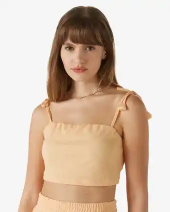 Riachuelo Top cropped feminino alças amarração bege pool by riachuelo oferta