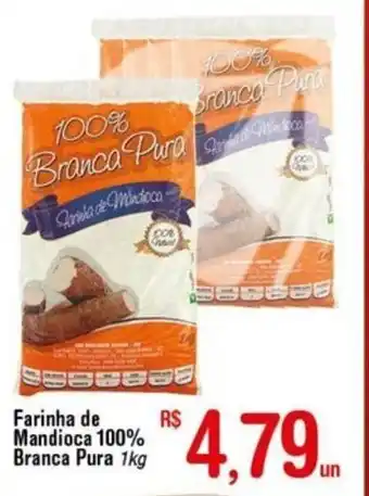 Fort Atacadista Farinha de Mandioca 100% Branca Pura 1kg oferta