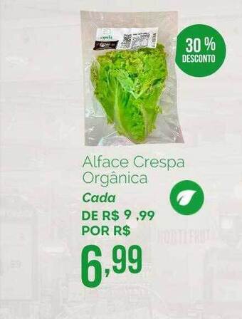 Oba Hortifruti Alface Crespa Orgânica 30% Desconto oferta