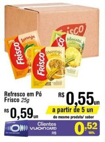 Fort Atacadista Refresco em po Frisco 25g oferta