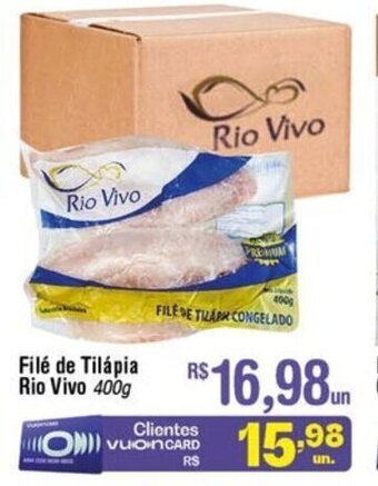 Fort Atacadista File de Tilapia Rio Vivo 400g oferta