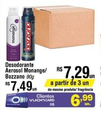 Fort Atacadista Desodorante Aerosol Monange Bozzano 90g oferta