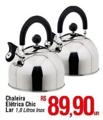 Fort Atacadista Chaleira eletrica Chic Lar Inox 1.8L oferta